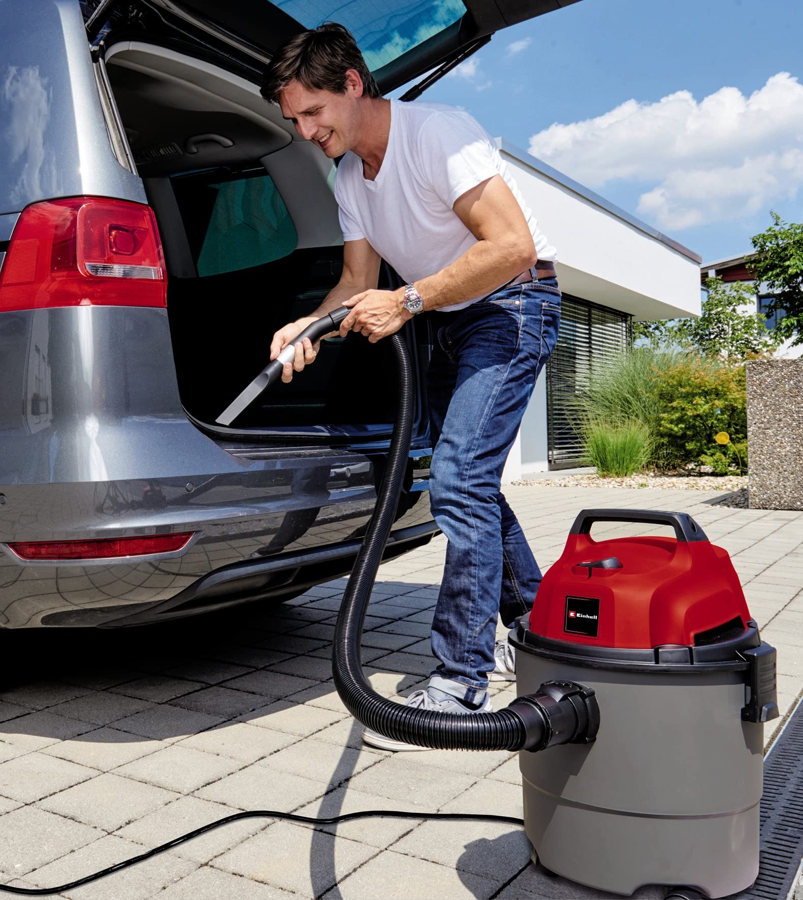 Einhell TC-VC 1815 Wet & Dry Vacuum Cleaner | 1250W, 15L Plastic Tank