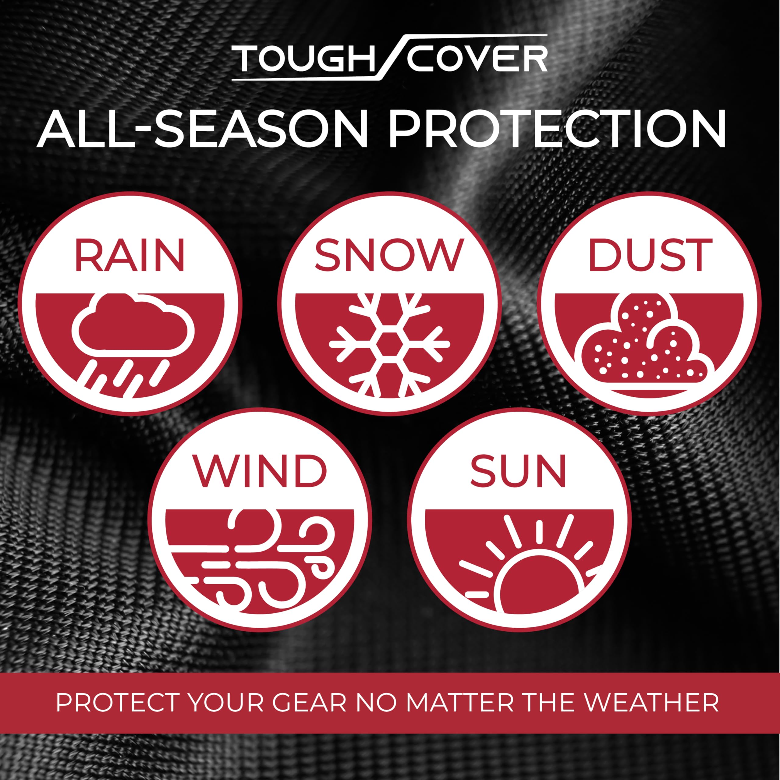 Tough Cover Riding Lawn Mower Cover - 600D Marine Grade Fabric, 54"