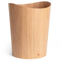Kazai Oak Wood Waste Paper Bin – 9L Sustainable Office Trash Basket