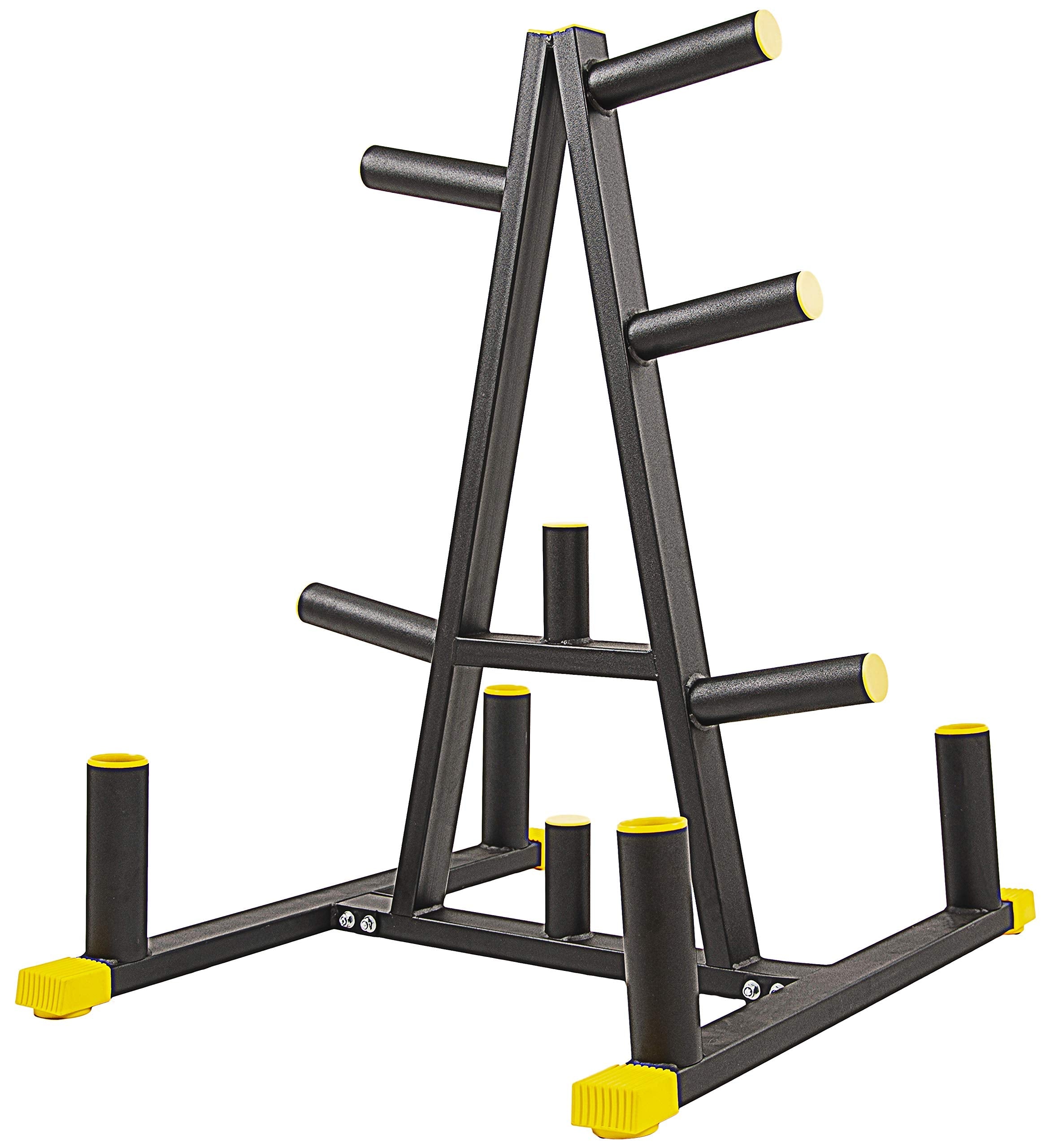 BalanceFrom Weight Plate Rack with 4 Barbell Holders - 600lb Capacity
