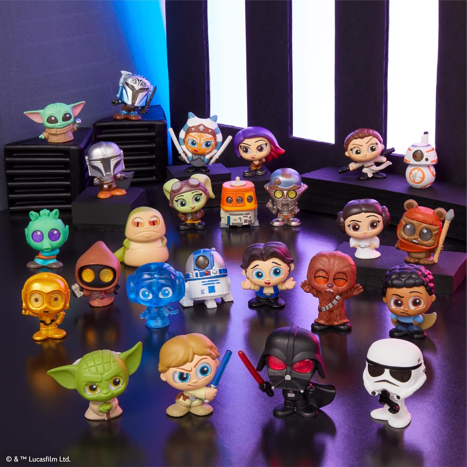 Star Wars Doorables Galaxy Peek – 4 Collectible Mini Toy Figures