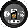 Alises Enamelled Carbon Steel Paella Pan | 50 cm Non-Stick - 12 Servings