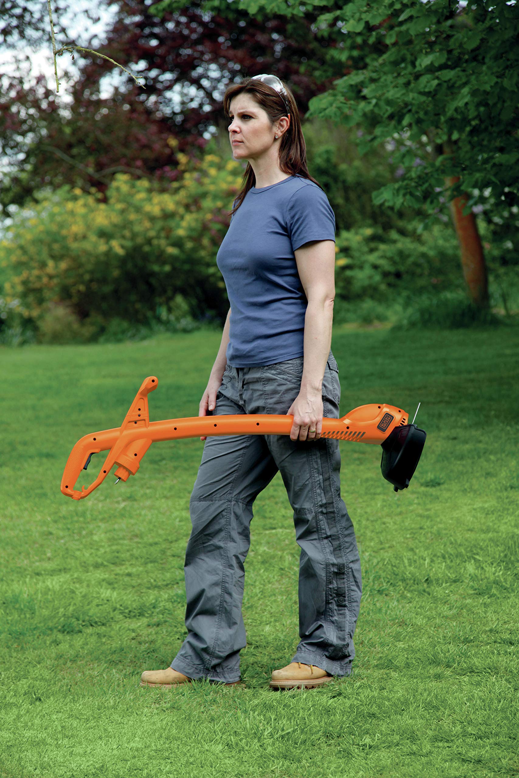 Black + Decker GL360 Electric Grass Trimmer – 25cm Cut, 350W Power