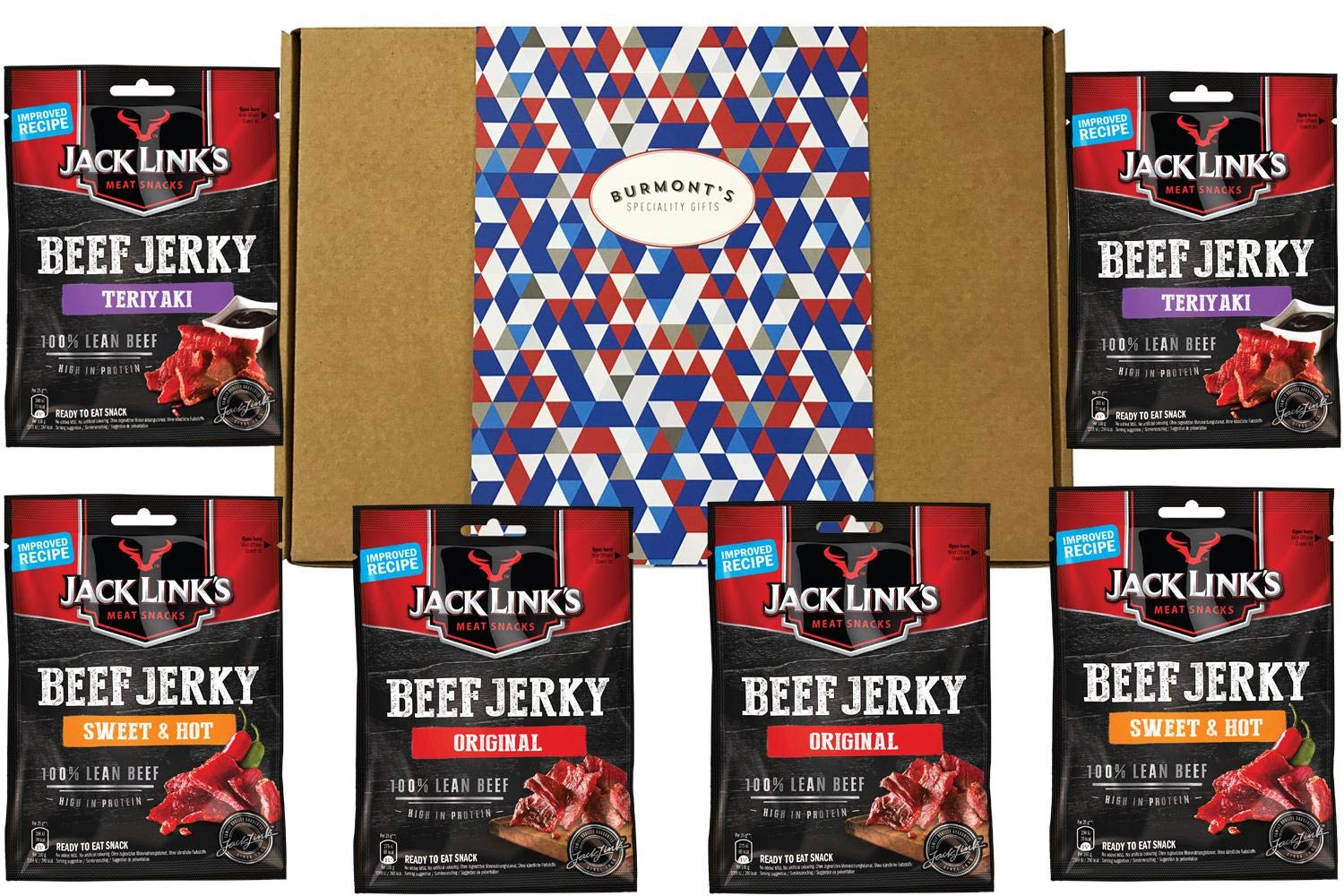 Jack Link's Beef Jerky 6-Pack Selection Gift Box – Gourmet Meat Hamper