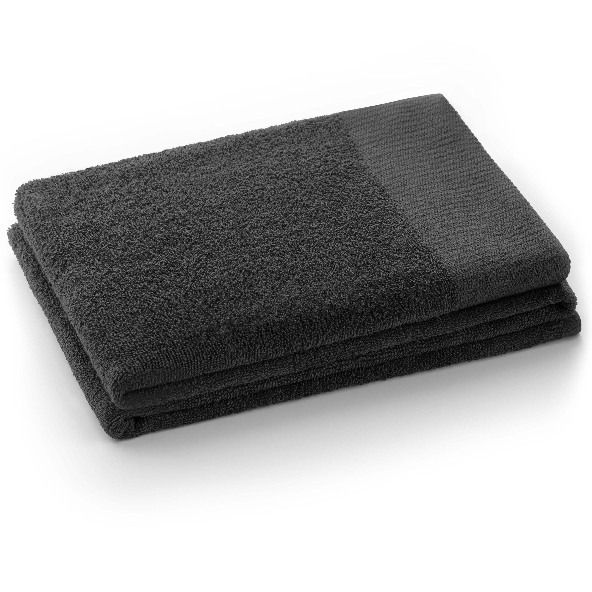 AmeliaHome Amari Bath Towel | 100% Cotton Absorbent Graphite – 70x140 cm