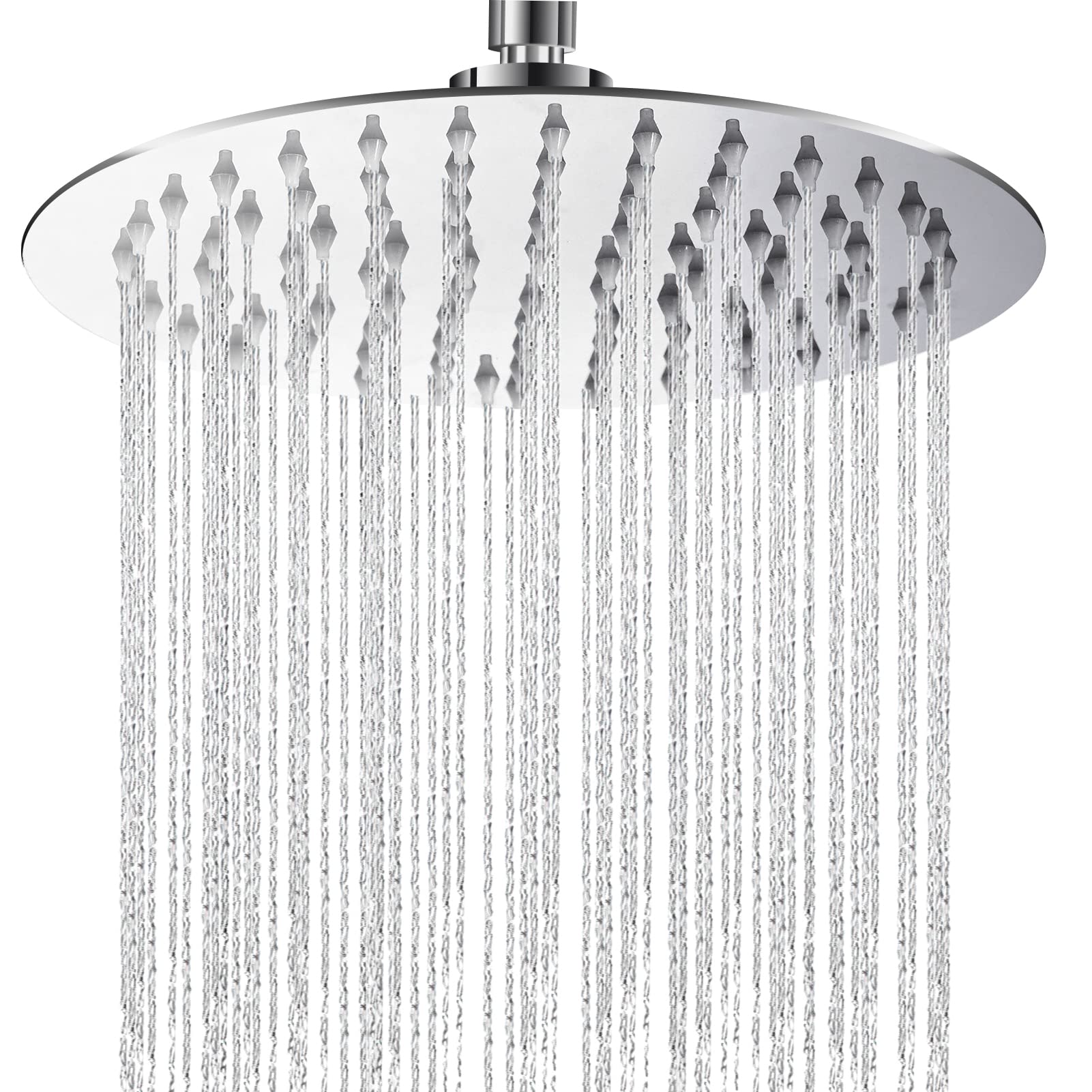 Yapwiki 8 Inch Rain Shower Head – High Pressure Stainless Steel Chrome