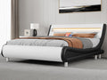 YITAHOME King LED Bed Frame | Upholstered Platform with Charging Station