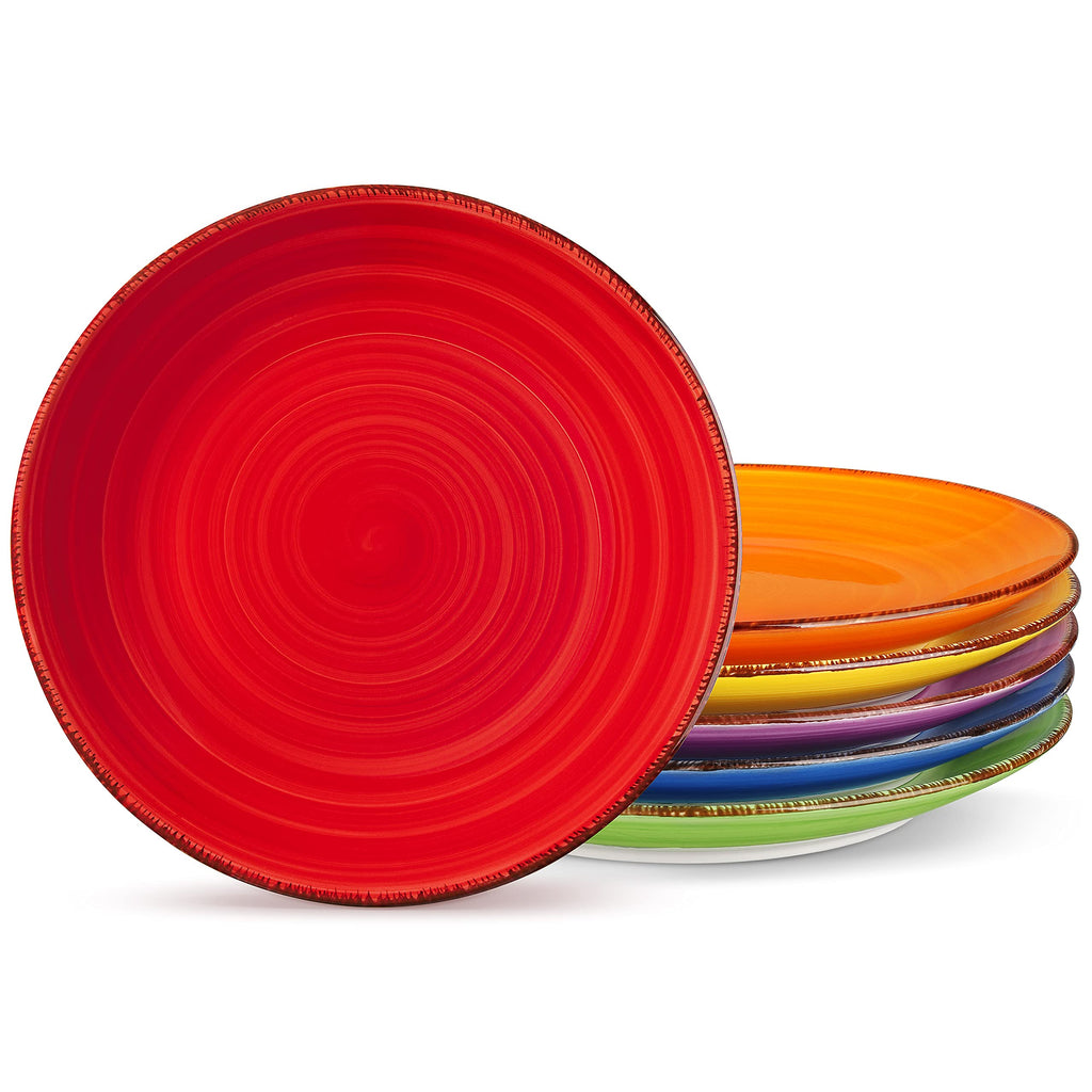 vancasso Bonita 8.5" Dinner Plate Set of 6 | Handpainted Stoneware