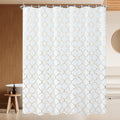 Lerores Phnom Penh Floral Shower Curtain – 180x200cm Anti-Mould Polyester