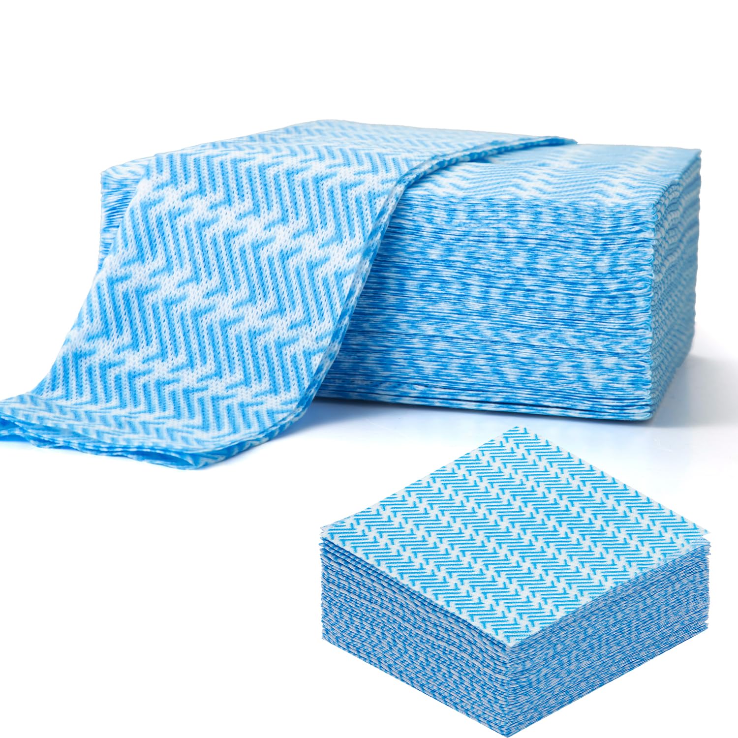 UKEENOR Reusable Dish Cloths – Heavy Duty Machine Washable Wipes, 100 Count