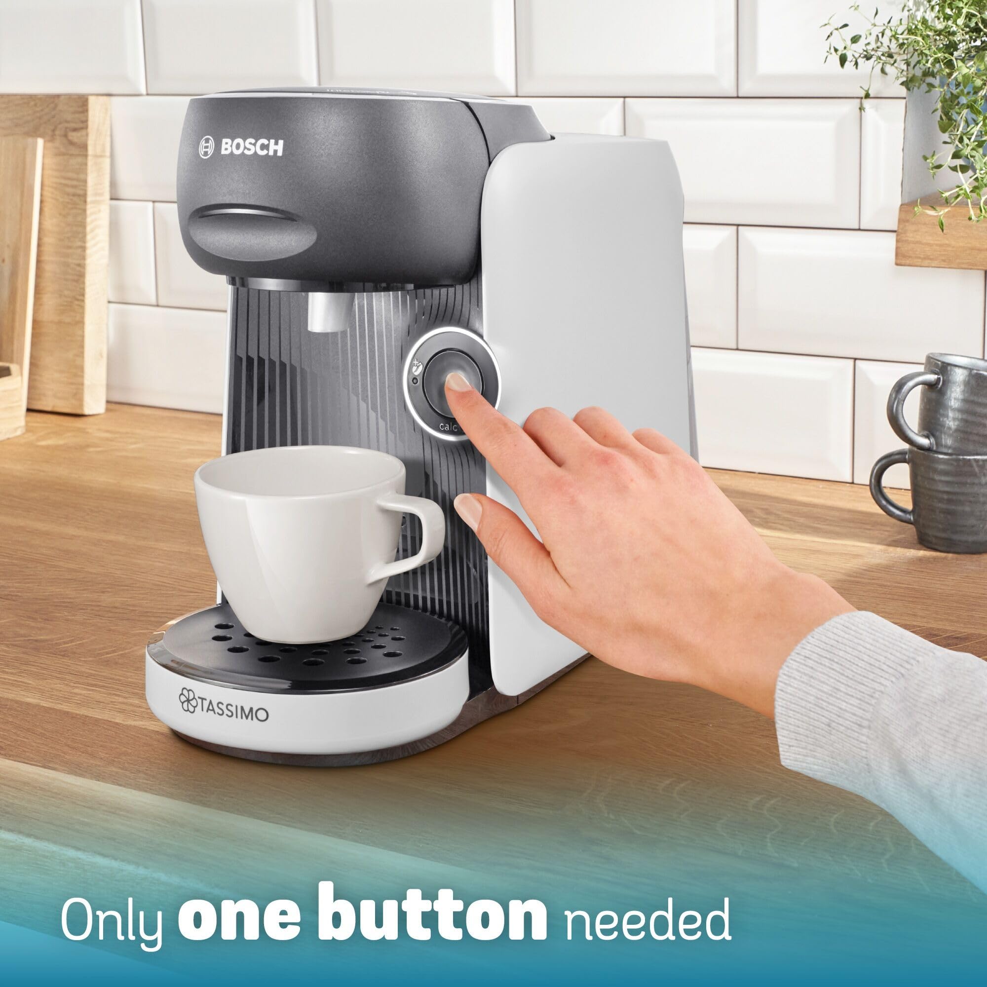 Bosch Tassimo Finesse TAS16B4GB Pod Coffee Machine, 1400W - White