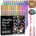 WOGOPRO Metallic Acrylic Paint Pens | 36 Colors Dual Tip Marker Set