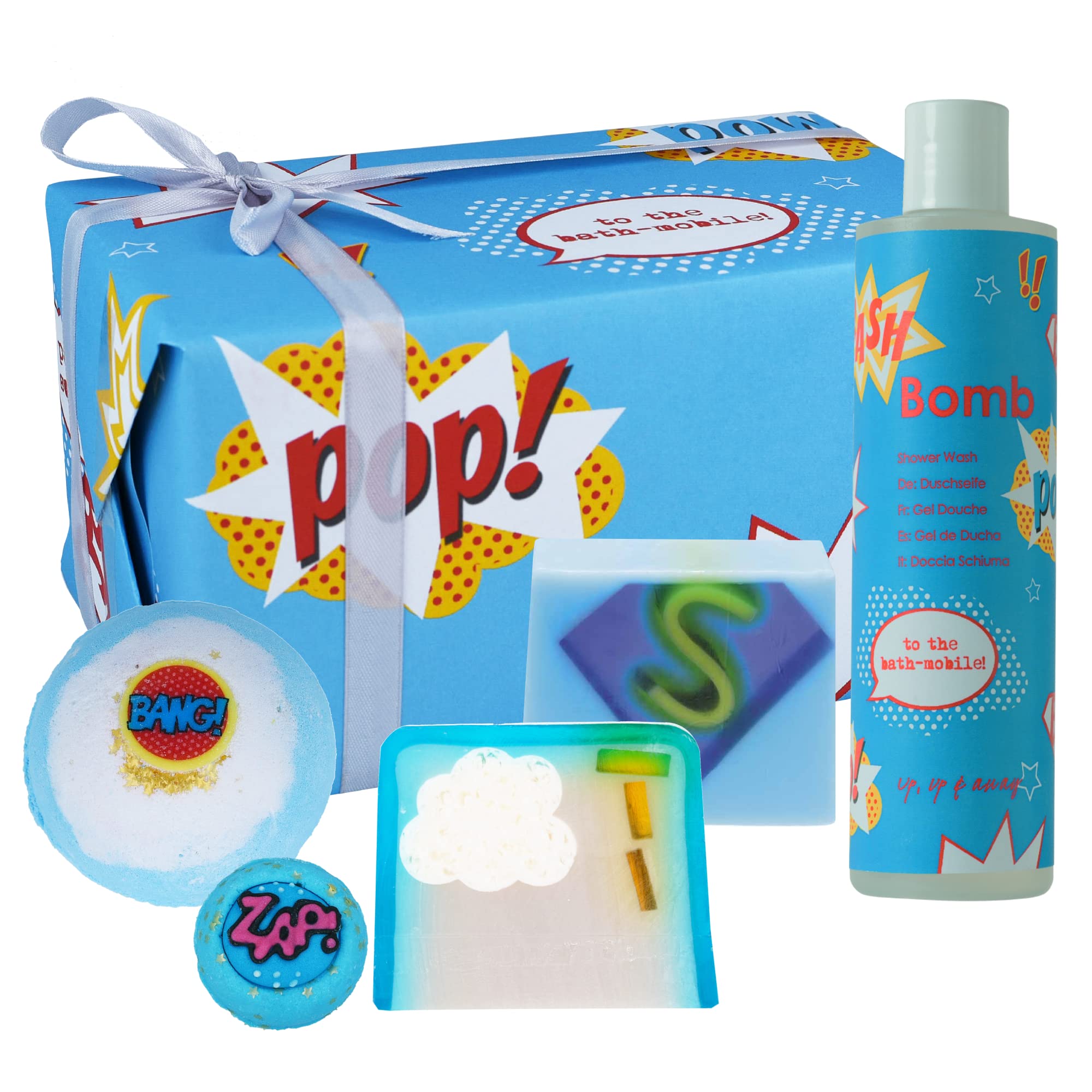 Bomb Cosmetics Superhero's Saviour 5-Piece Handmade Bath Gift Set