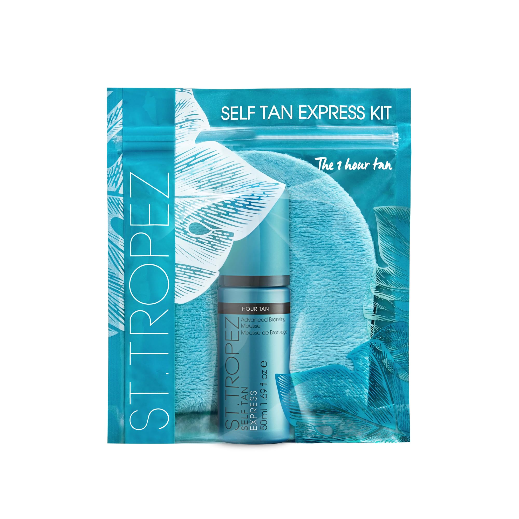St.Tropez Self Tan Express Starter Kit | Bronzing Mousse & Applicator Mitt