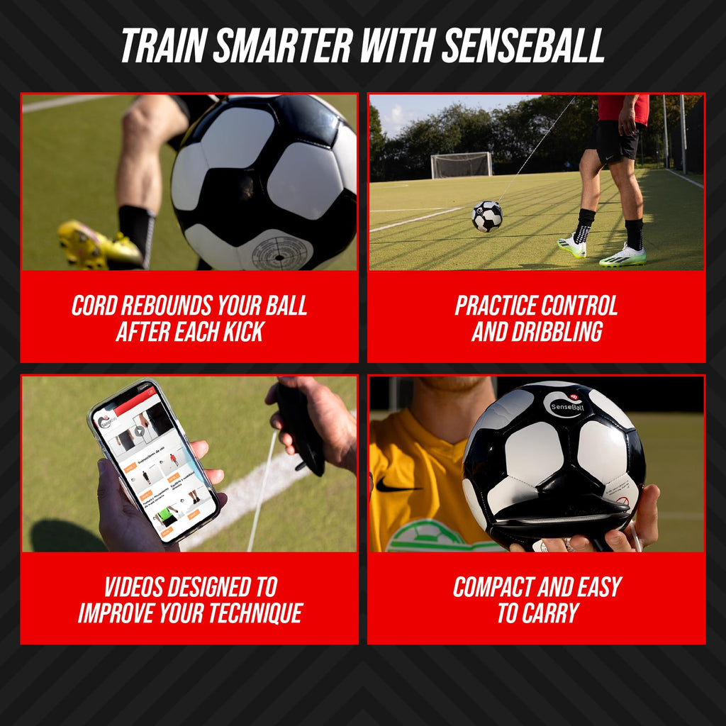 SenseBall Smart Football – Soccer Training Equipment with App & Videos