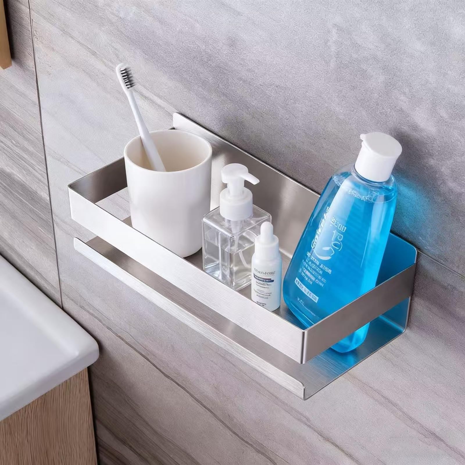 Trlyane Shower Caddy – SUS304 Stainless Steel No Drill Bathroom Shelf