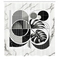 Abakuhaus Mid Century Leaf Shower Curtain | Waterproof Fabric, 175 x 200 cm