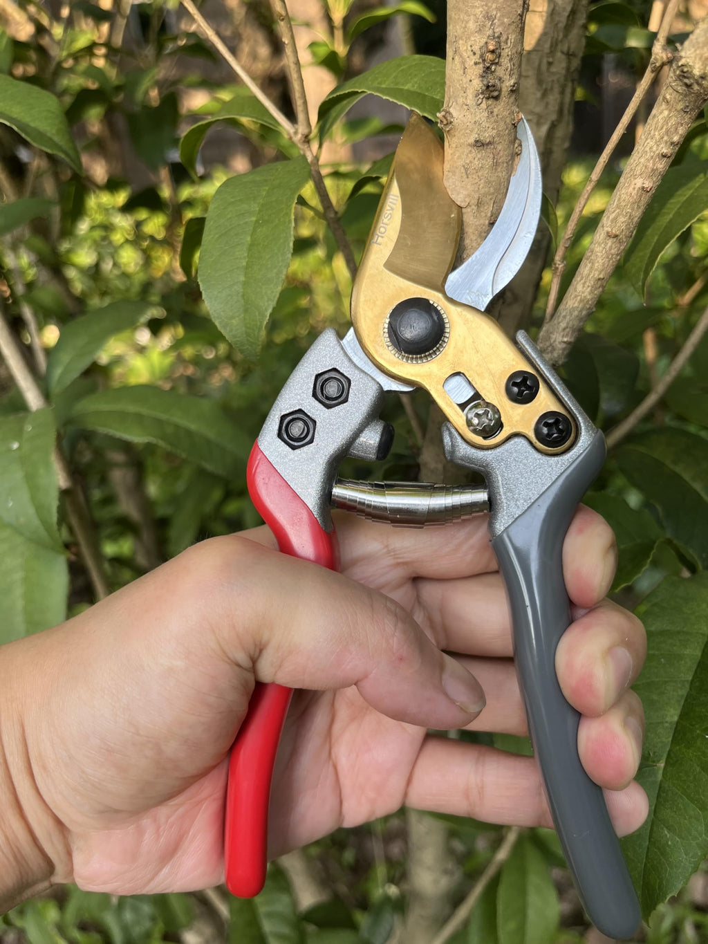 Horsvill Japanese SK4 Steel Pruning Shears – Heavy Duty Garden Secateurs