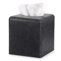 BTSKY Square Resin Tissue Box Cover – Modern Striped Concrete Holder