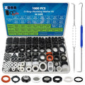 Jolof Store 1000 Pcs O-Ring & Rubber Washer Kit for Plumbing Repair