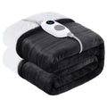 Warmrest Electric Heated Blanket - Double Flannel Sherpa in Grey