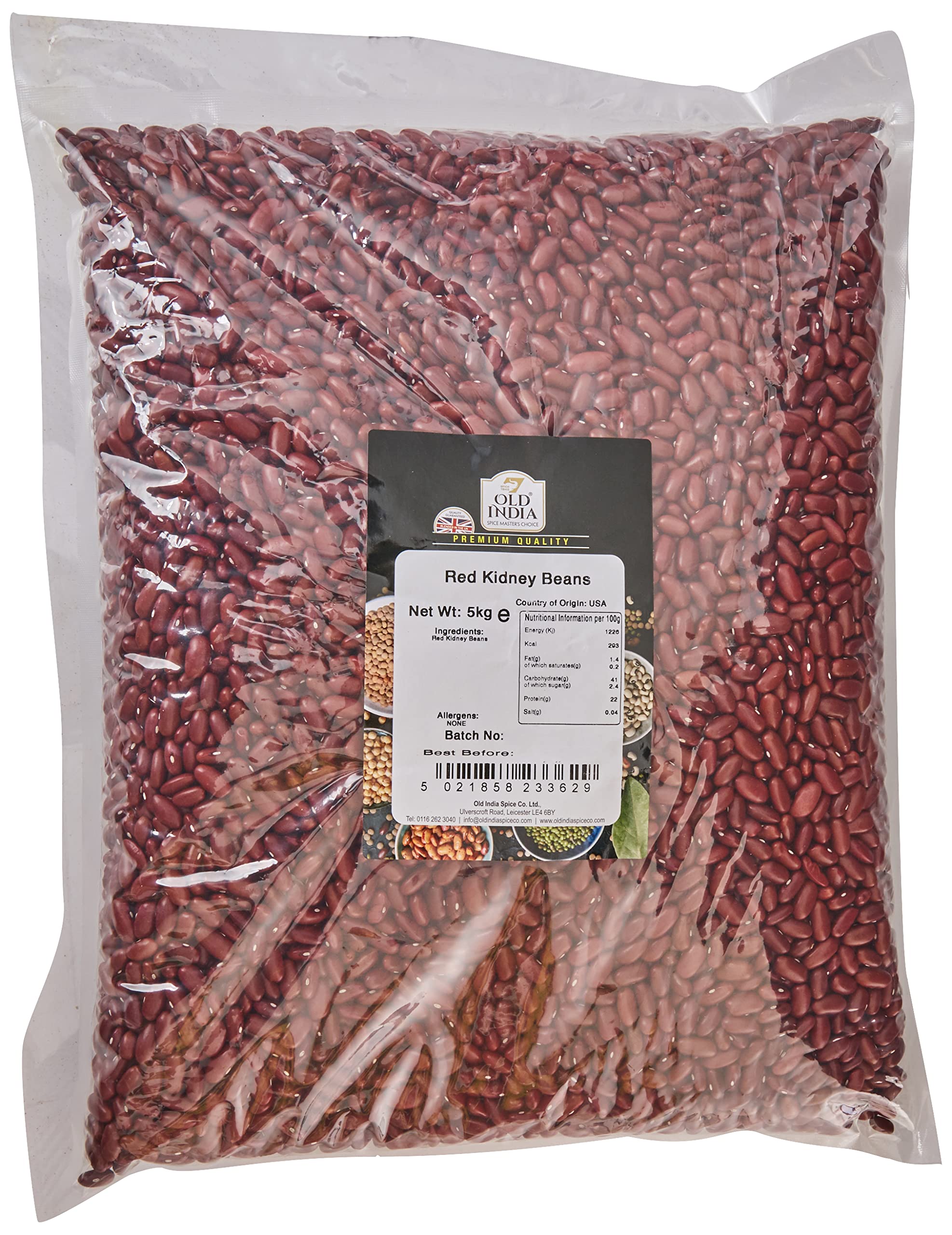 Old India Red Kidney Beans – 5kg Bulk Dried Pulses for Healthy Cooking