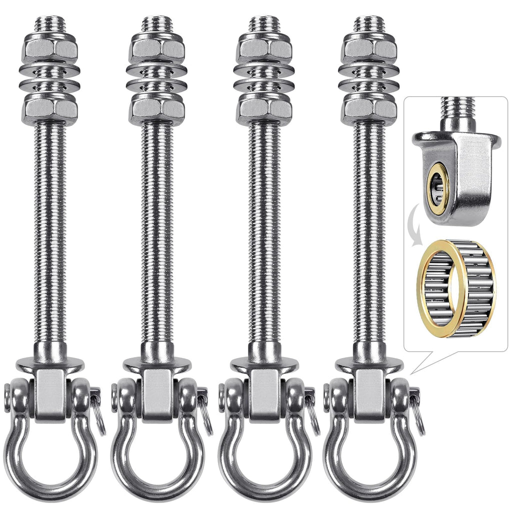 BeneLabel 4pcs Heavy Duty Swing Hanger Kit | 304 Stainless Steel Hooks