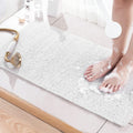 Bingobang Non-Slip Bath Mat – 80x40cm Anti-Mould Loofah Shower Mat, White