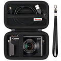 Supmay Hard Travel Case for Canon PowerShot G7 X Mark II & III - Black