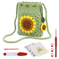 ENCHOL Sunflower Phone Bag Crochet Kit for Beginners with Video Tutorials