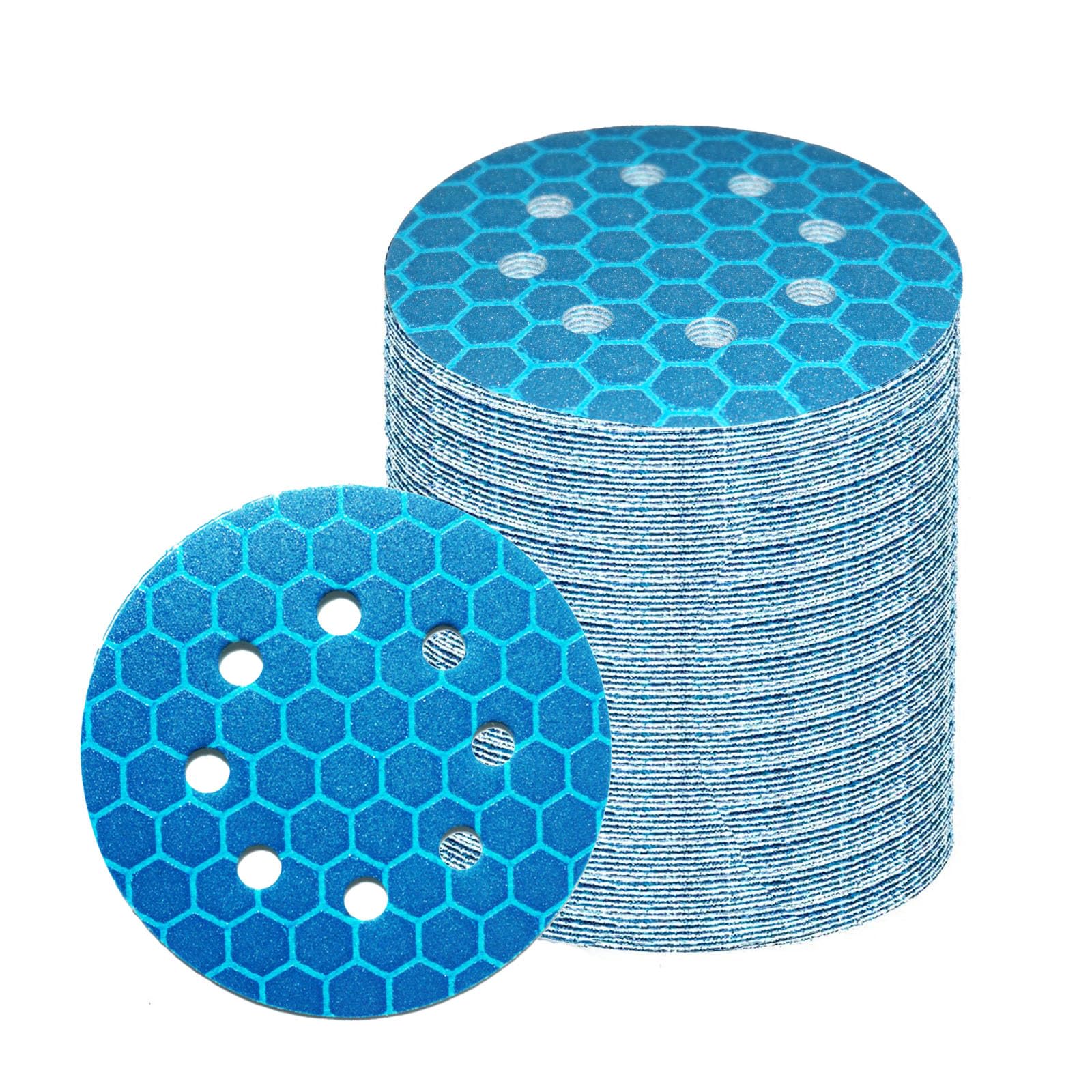 Crossarctic 125mm Sanding Discs 100 Pack - 8 Hole Orbital Sander Sandpaper