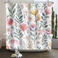 Jolof Store Floral Shower Curtain – 180x200cm Waterproof Polyester