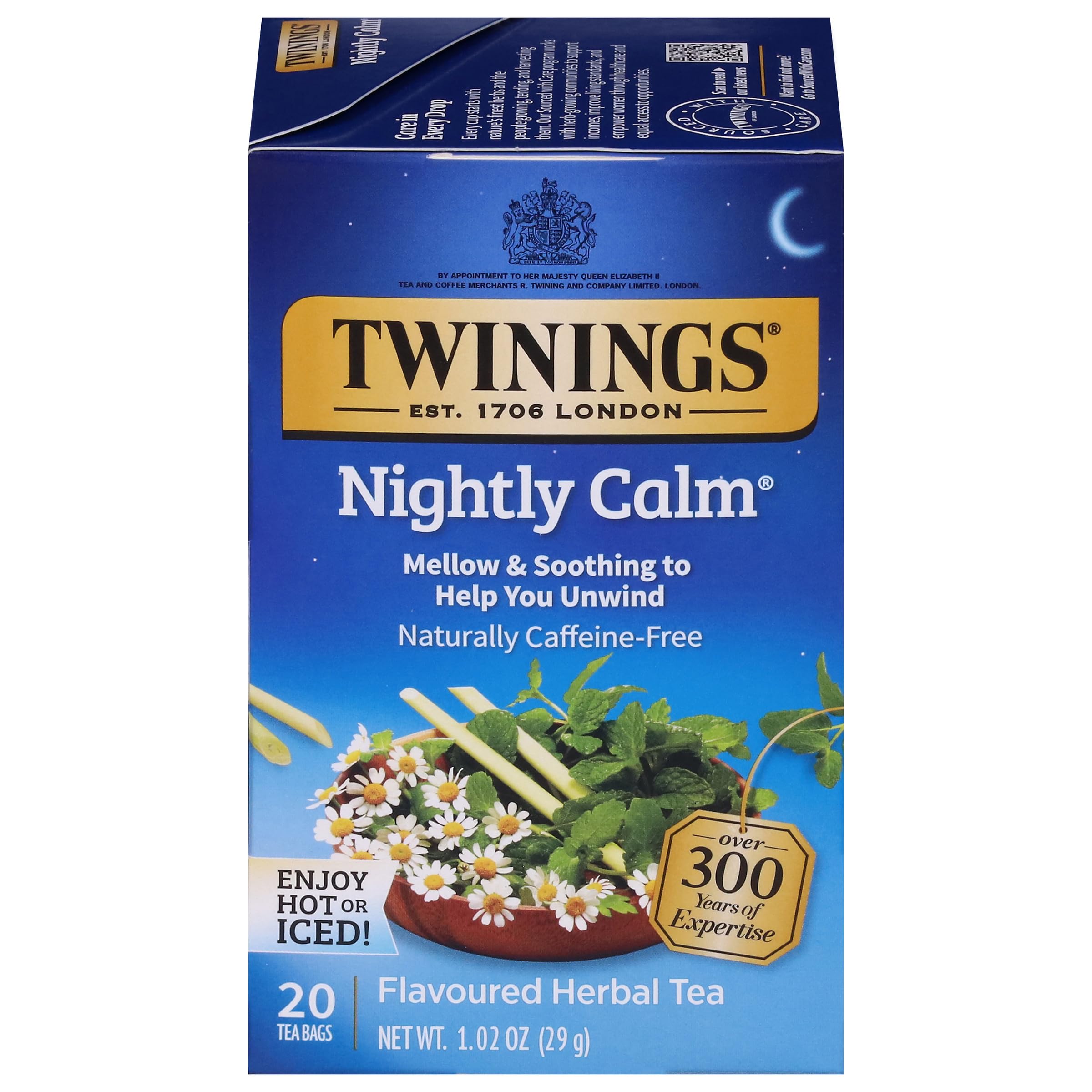 Twinings Bedtime Blend Herbal Tea – Caffeine Free Ginger & Cardamom
