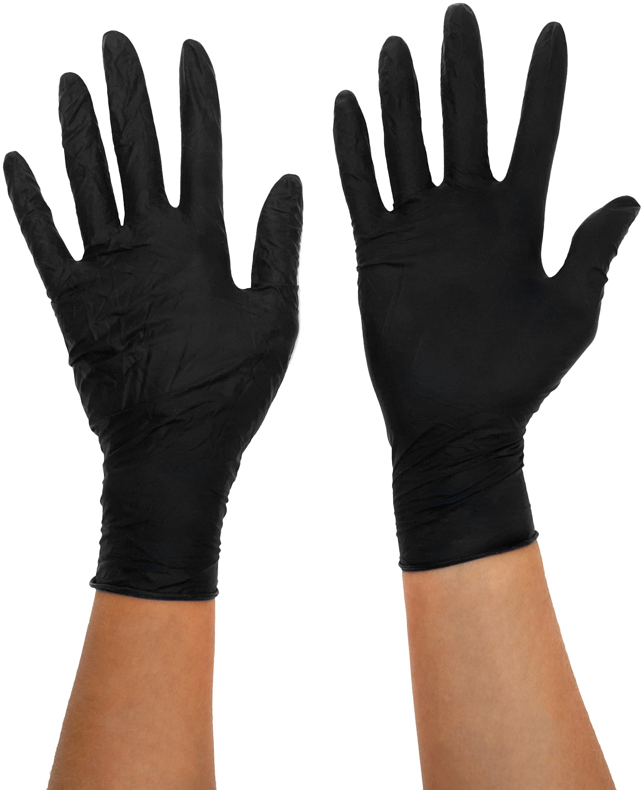 Black Mamba Heavy-Duty Nitrile Workshop Gloves - Box of 100 | Large