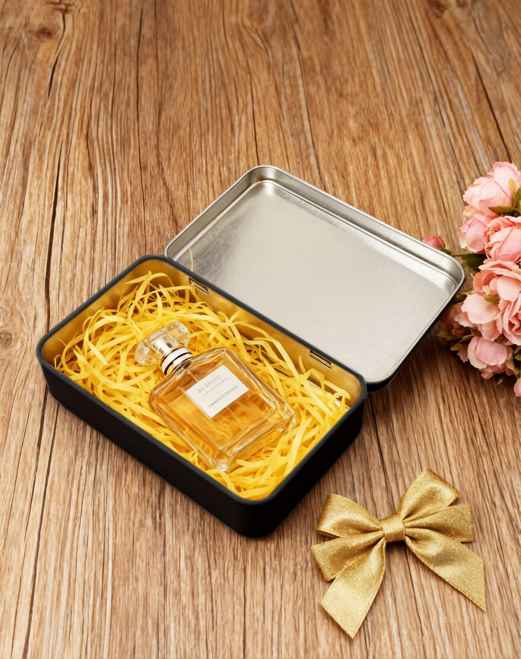 LJY Black Hinged Metal Tins, 2 Pack, 5.9 x 3.5 x 1.2 in - image 4