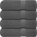 Infinitee Xclusives 100% Cotton Bath Towels Set of 4 | Shadow Grey