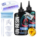 Craft Resin UV Resin Kit with 36W Lamp | 200g Hard Type Epoxy Starter Set