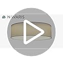 Navaris 22W LED Ceiling Light – 40cm Dimmable Flush Mount Lamp