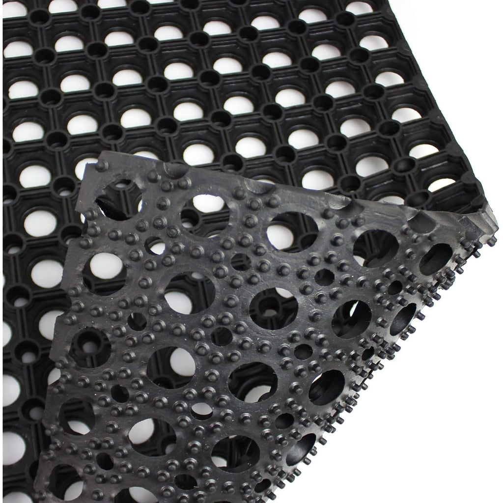Ultralux Heavy Duty Rubber Drainage Mat – Anti-Slip Floor Mat, 150x100cm