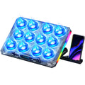Trullypine Laptop Cooling Pad | 12 Quiet Fans & 5 Height Positions