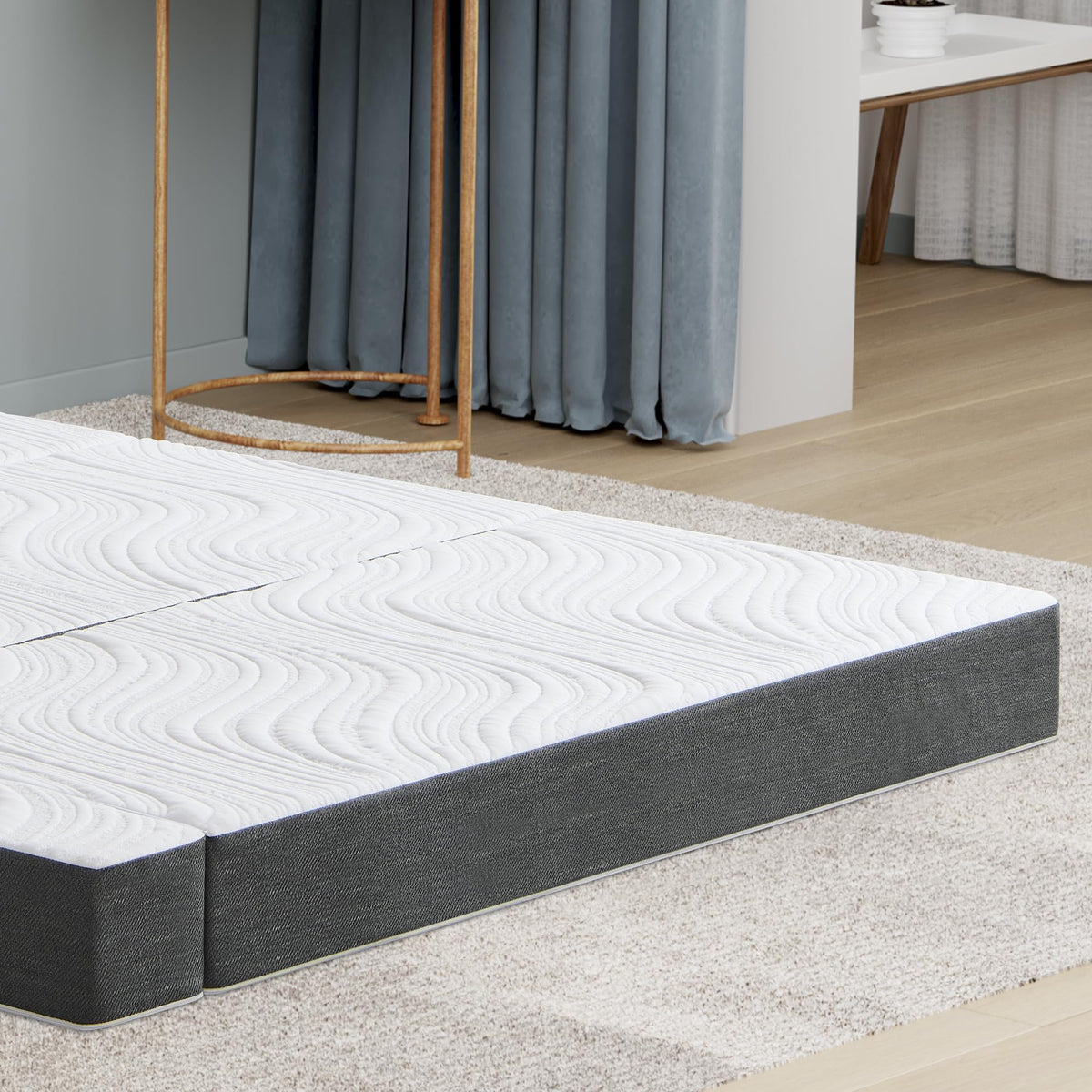 Twirest Folding Mattress,Single Foldable Memory Foam Mattress,90x190x10cm - image 4