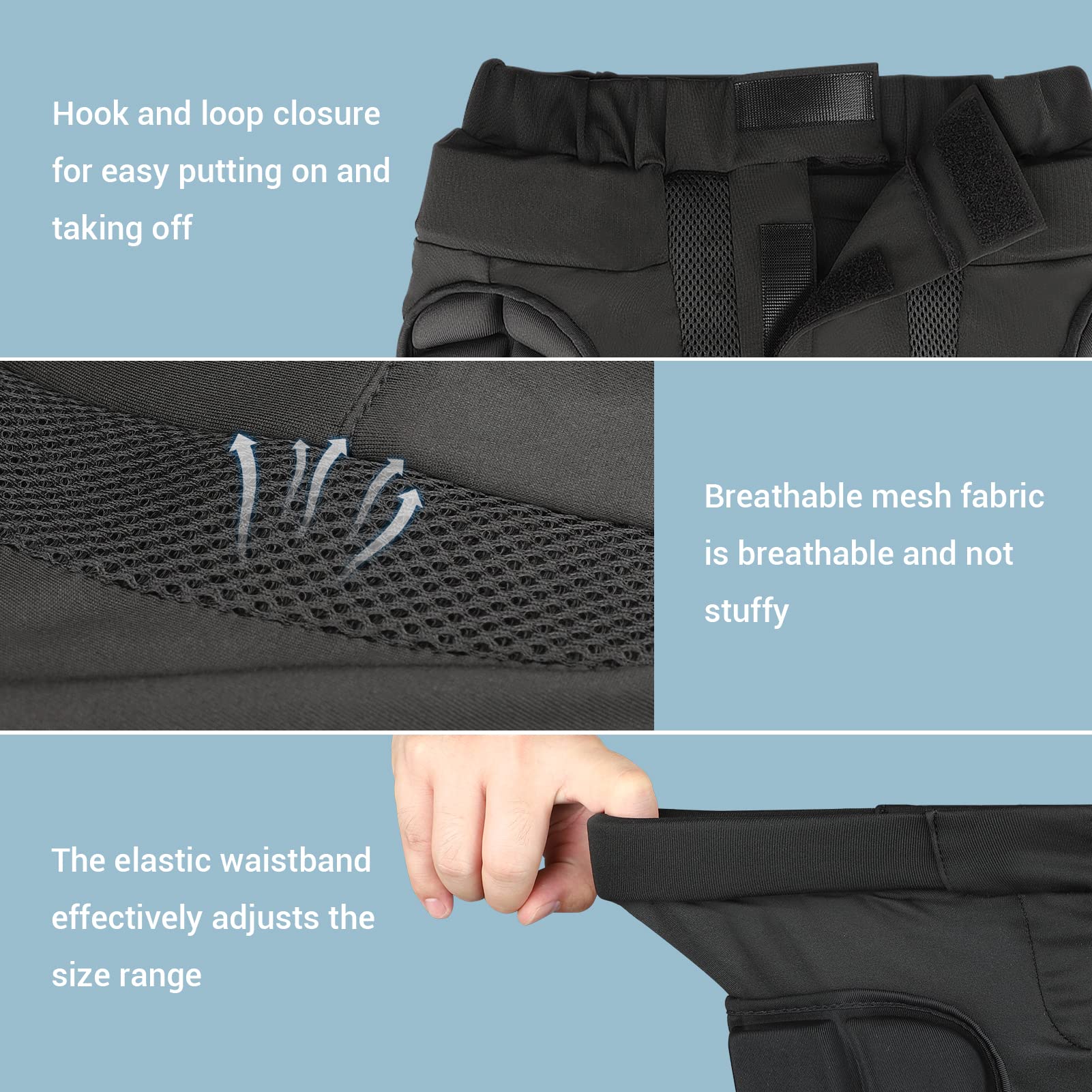Cienfy 3D Padded Shorts | EVA Impact Hip Protection for Ski & Snowboard