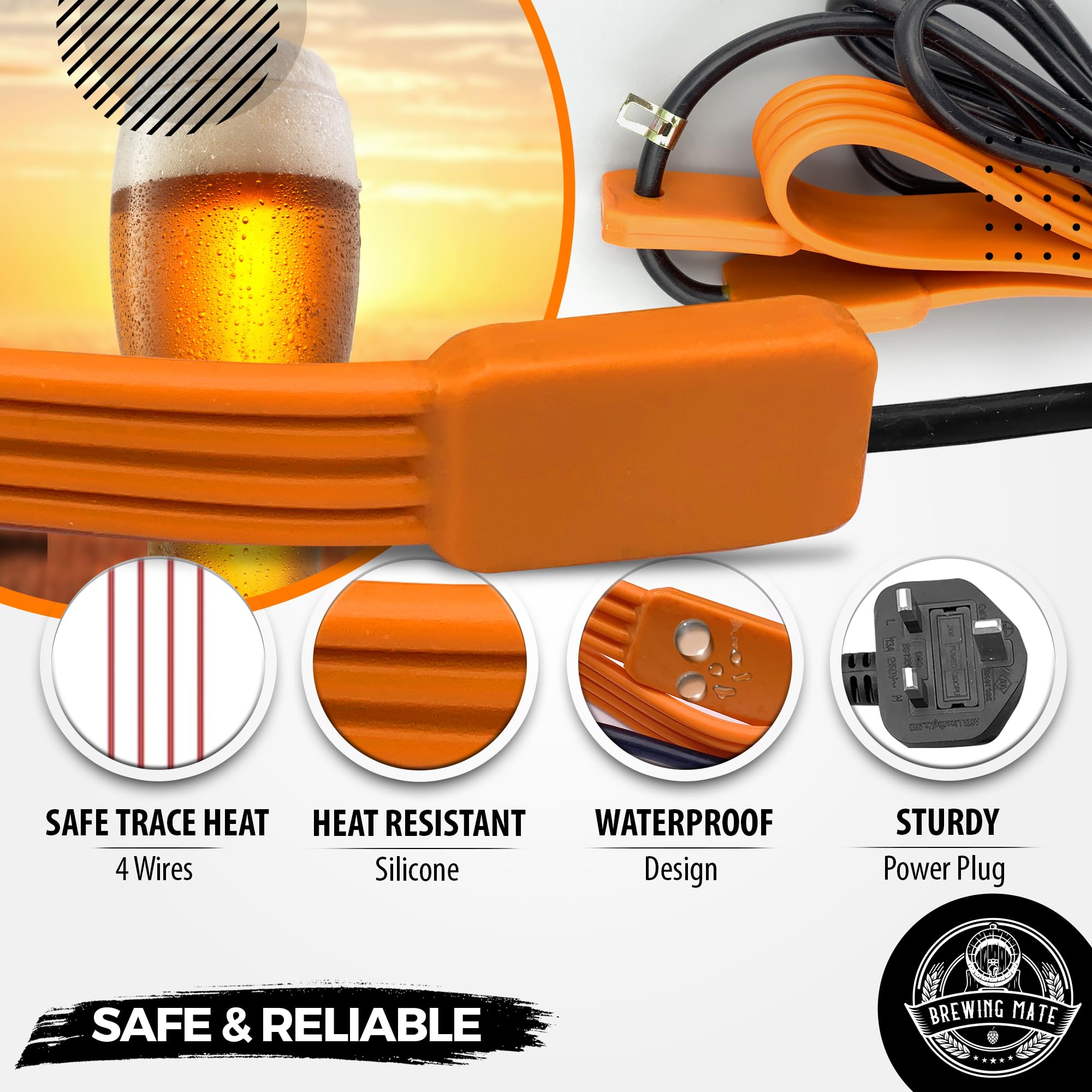 Brewing Mate Thermostatic Heat Belt for Beer and Wine Fermentation Control