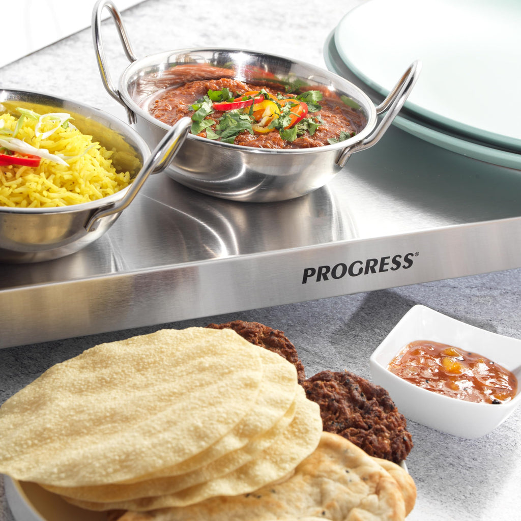 Progress EK2610P Cordless Hot Plate | Large 1200W Food Warming Tray