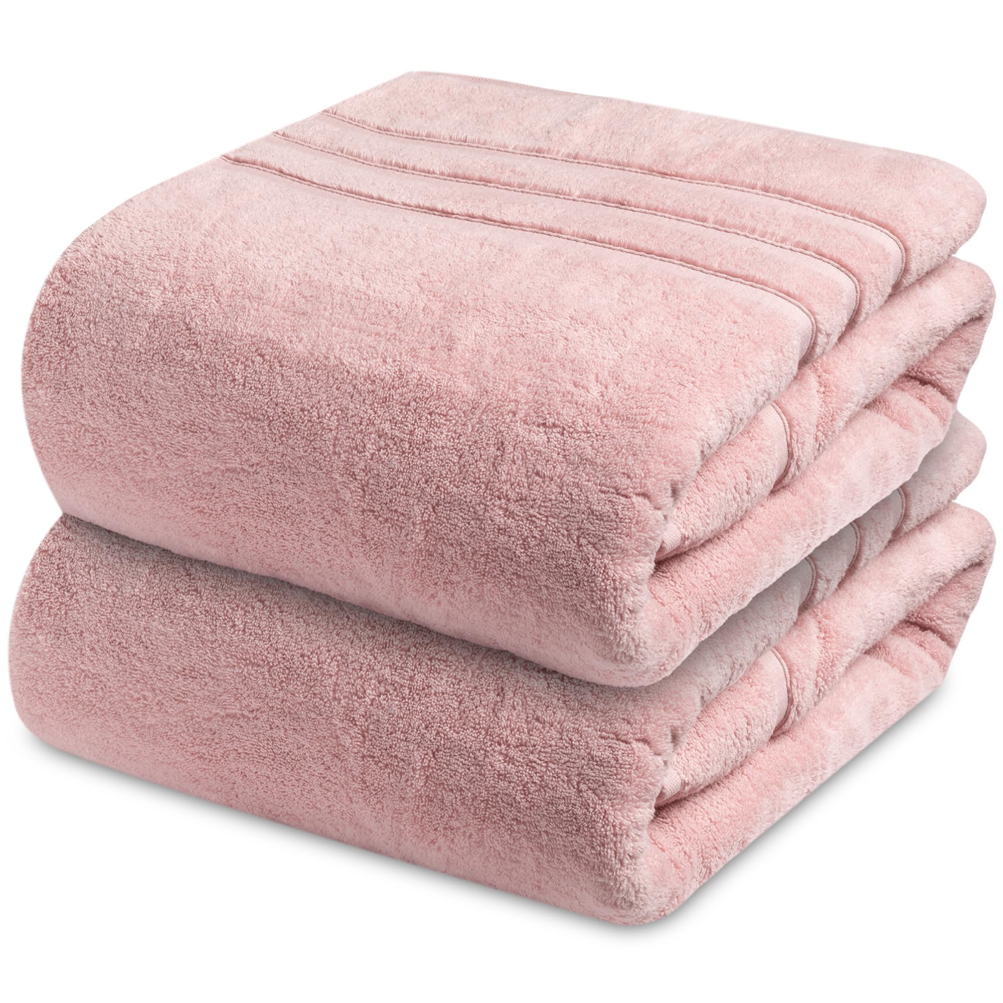 Towelogy Egyptian Cotton Bath Towels – Pack of 2 Zero Twist Set