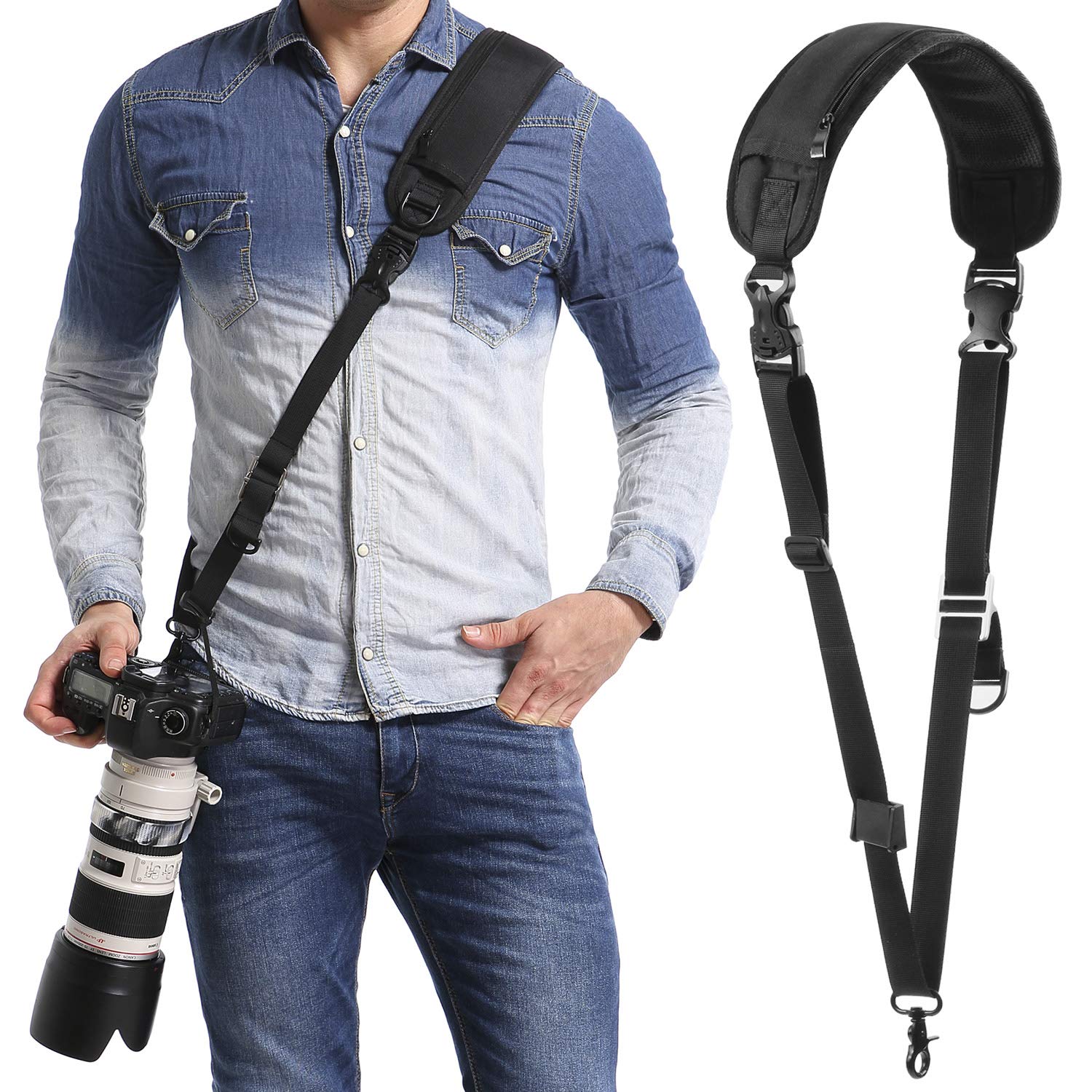 waka Camera Shoulder Sling Strap – Quick Release Anti-slip DSLR Strap