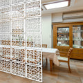 Lchen Hanging Room Divider – 10 Piece Wood-Plastic Screen Panels, 11.4"