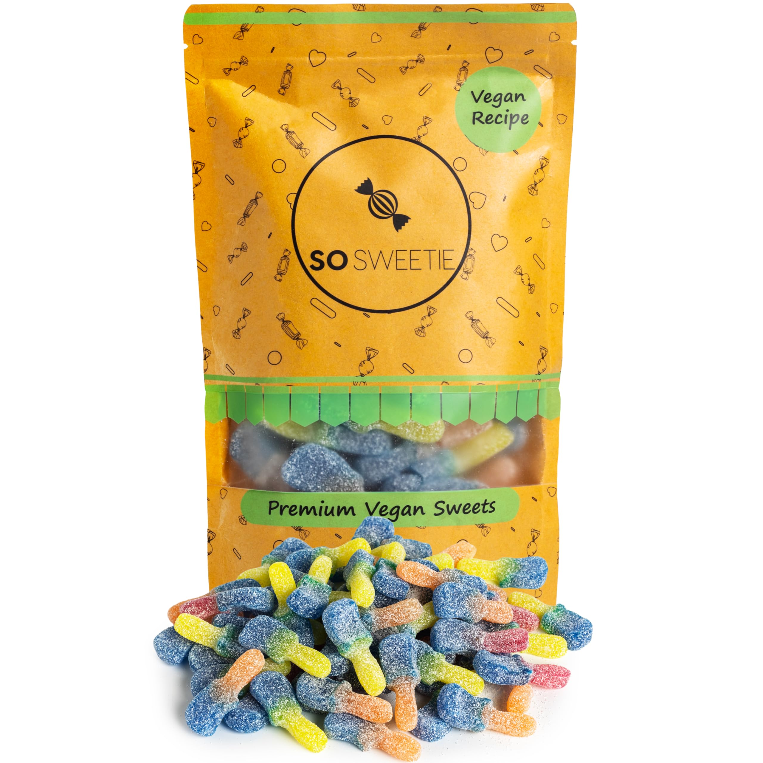 SoSweetie Vegan Fizzy Painter Sweets – Tangy Colour-Changing Gummies