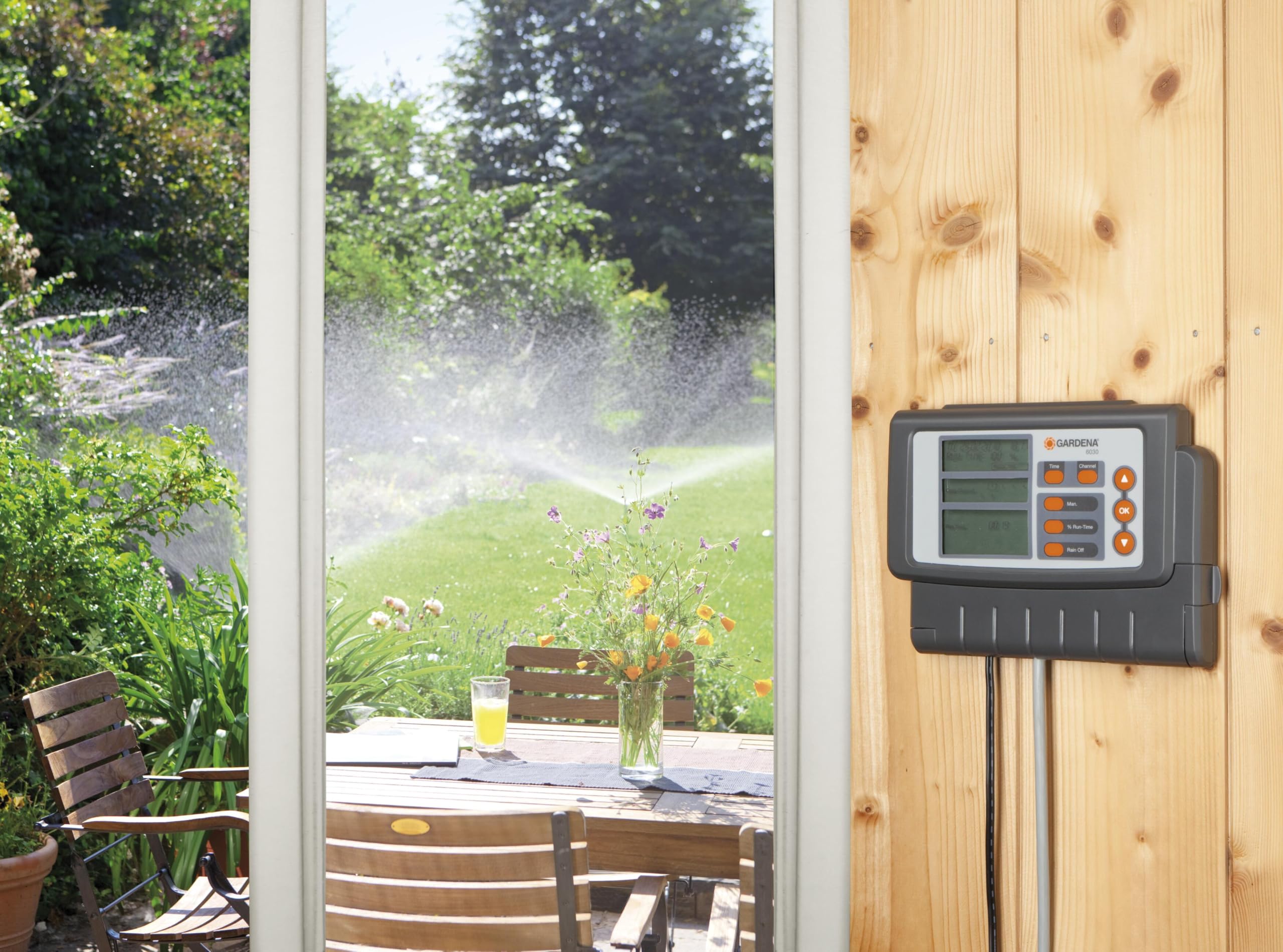 GARDENA Classic 6030 Irrigation Control – Automatic 6-Valve Water Computer