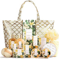 Spa Luxetique 15-Piece Vanilla Bath Gift Set with Tote Bag for Women